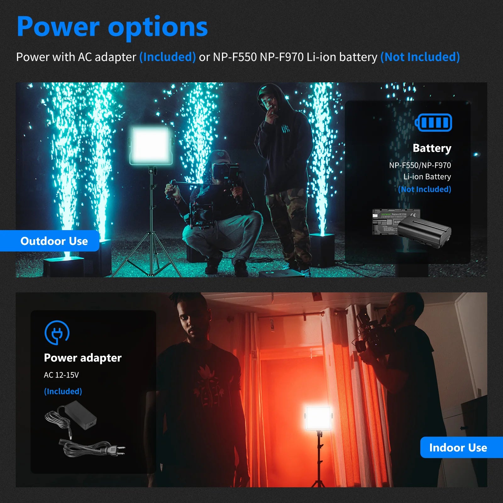 Luz LED RGB Neewer 660 Pro de 50W con Control por App
