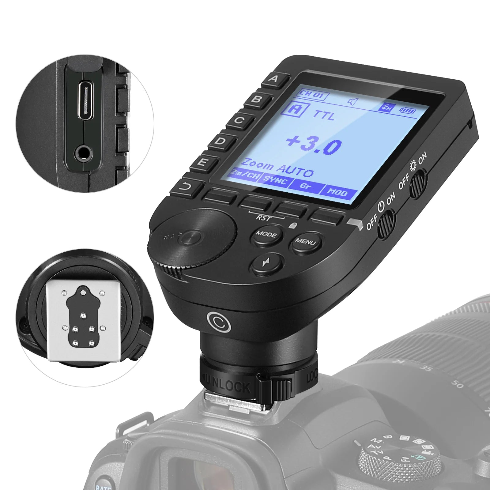Disparador Inalámbrico TTL Neewer QPRO-C para Canon