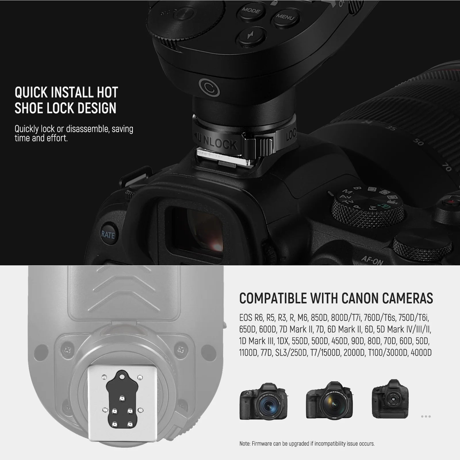 Disparador Inalámbrico TTL Neewer QPRO-C para Canon