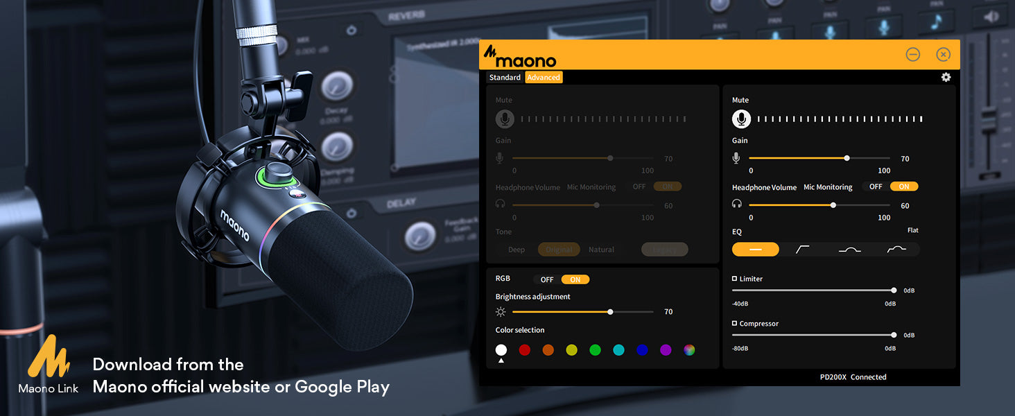 Microfono Dinamico Maono PD200X XLR-USB Para Podcast