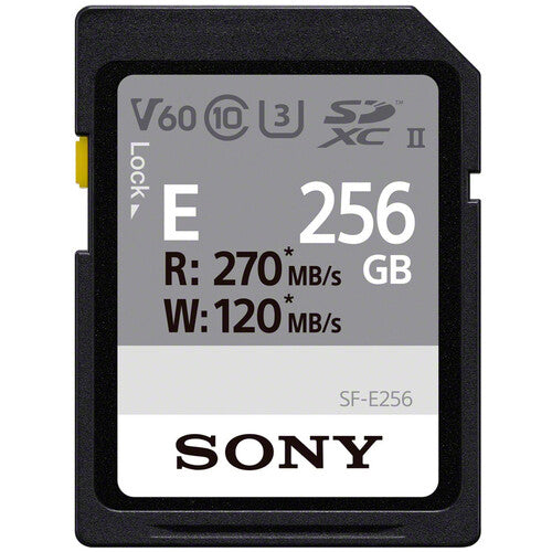 Tarjeta de memoria Sony SDXC UHS-II serie SF-E de 256 GB