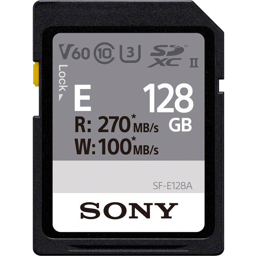 Tarjeta de memoria Sony SDXC UHS-II serie SF-E de 128 GB