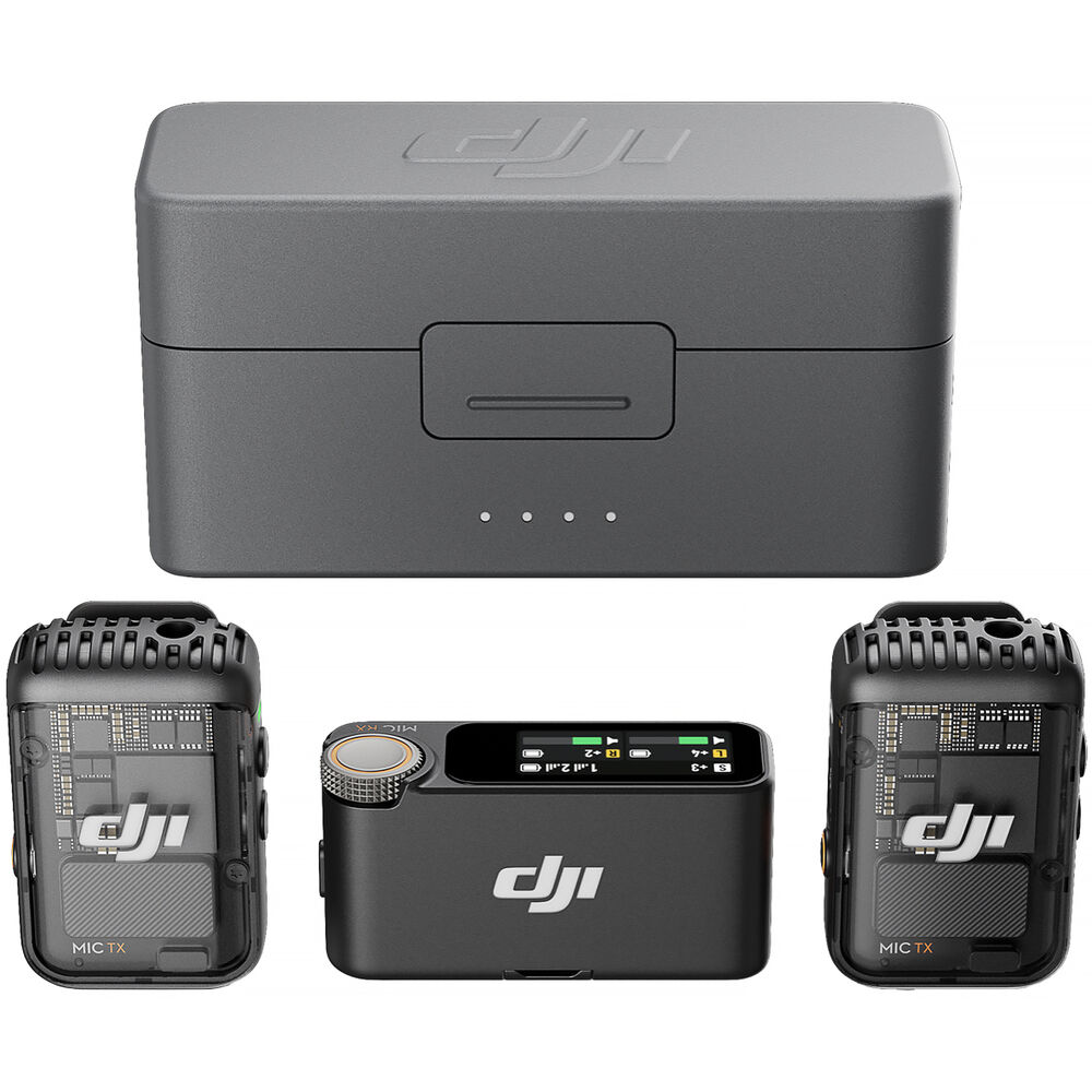 Micrófono Dual Inalámbrico DJI Mic 2 con Case de Carga