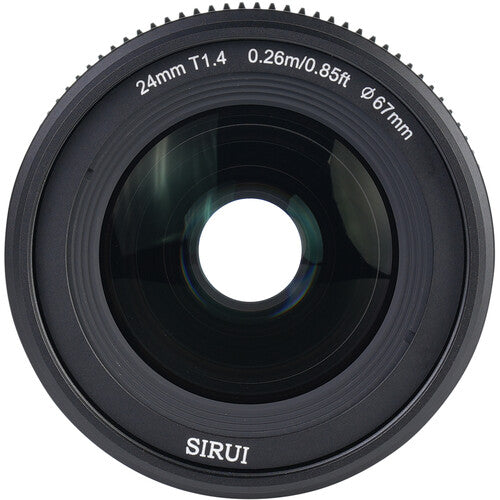 Lente de cine Sirui VP-1 Vision Prime de 24 mm T1.4