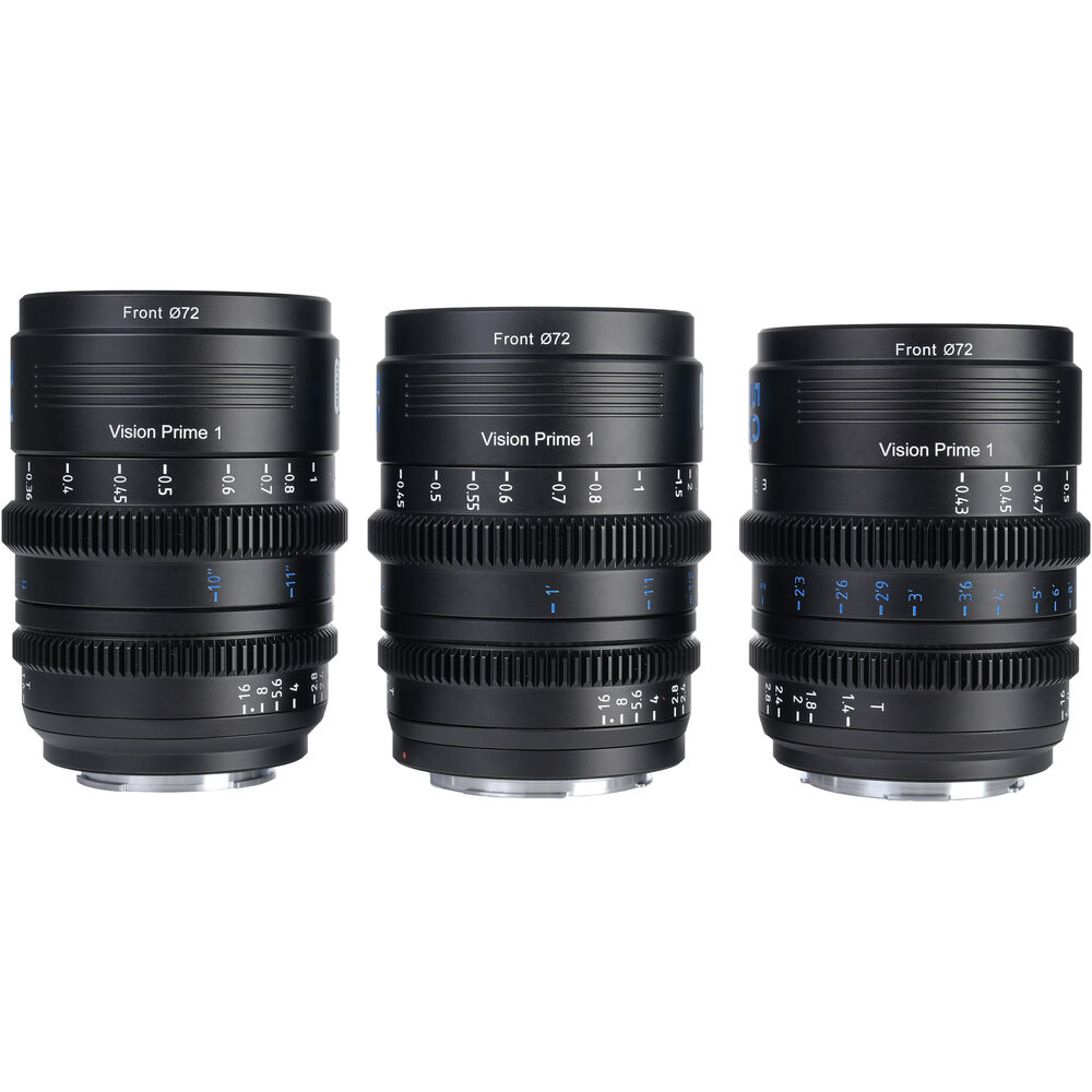 Kit de cine Sirui VP-1 Vision Prime T1.4 con 3 lentes