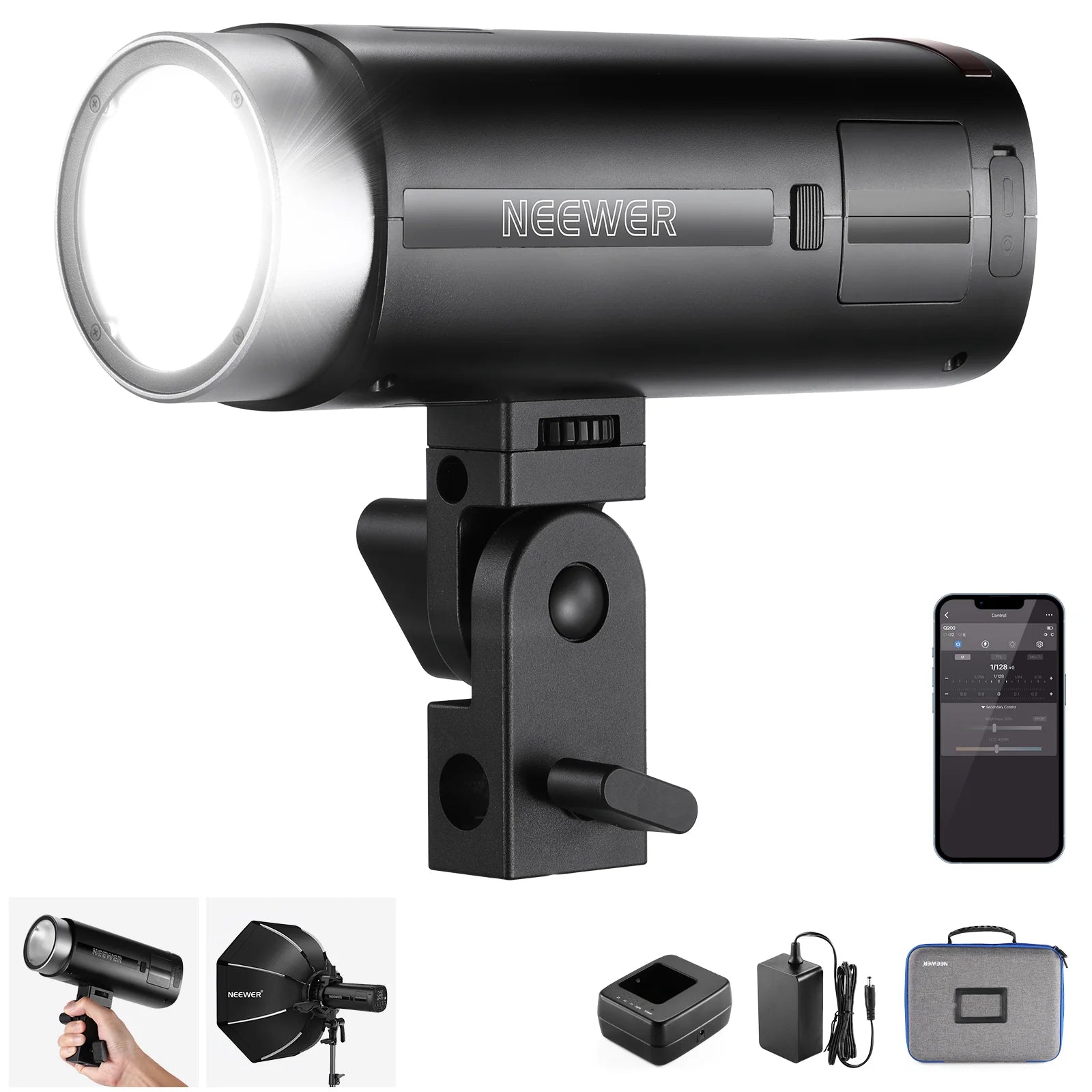 Flash para exteriores Neewer Q200 de 200 W