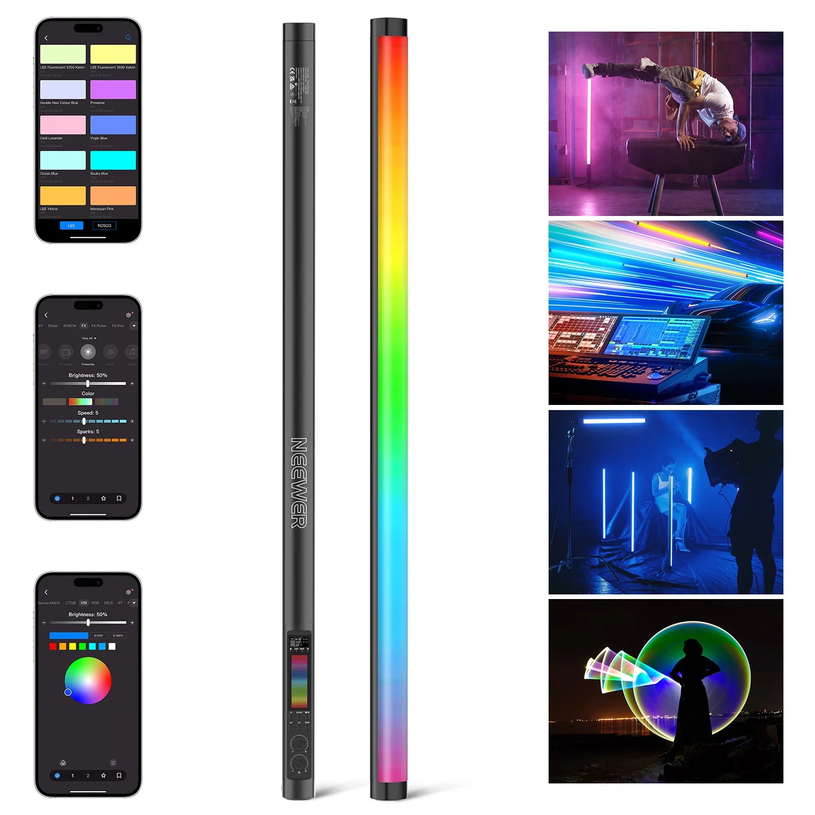 Tubo de luz RGB Neewer TL90C de 30W
