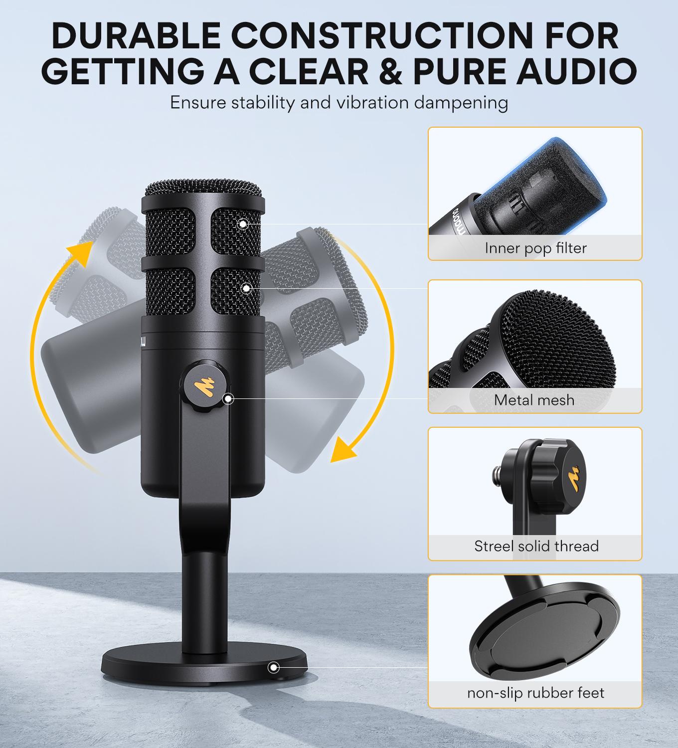 Micrófono Dinámico Maono PD100 XLR