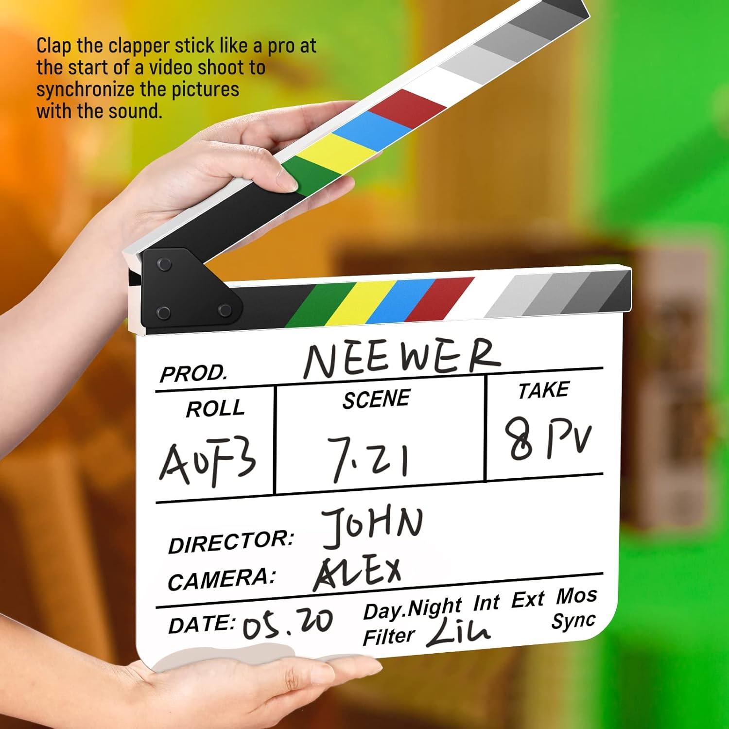 Claqueta de Director Neewer de Acrílico