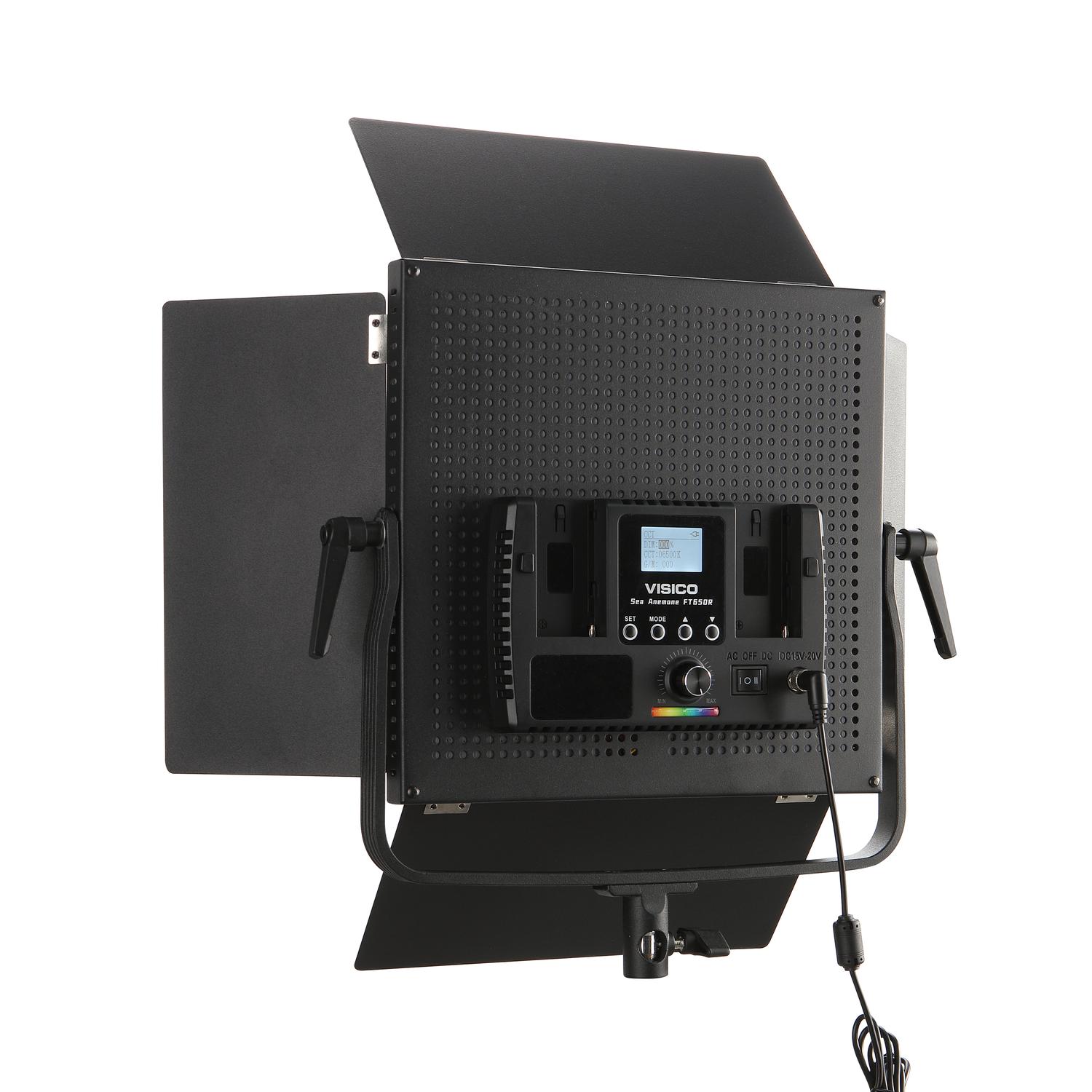 Panel Led Visico FT-650R RGB y Bicolor - Con fuente de poder
