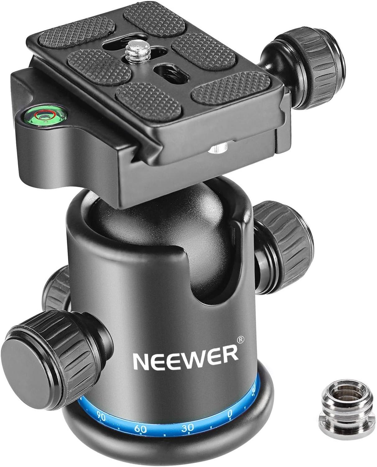 Cabezal de Bola Neewer Arca con Placa QR Azul y Negro