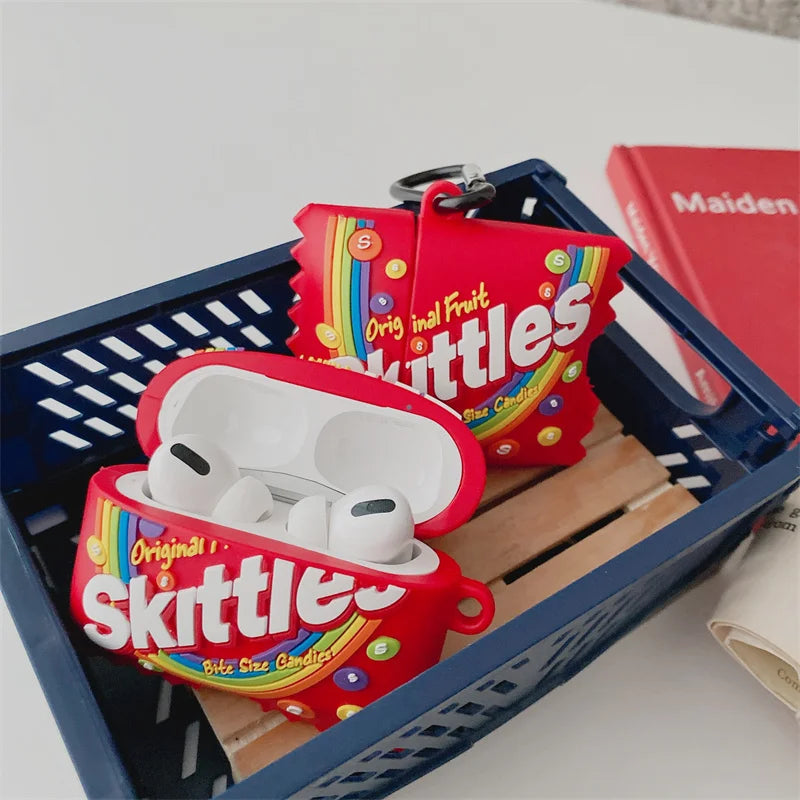 For Airpods 4 Case 3D Snacks Sugar Drinks Creative Earphone Case for Airpods Pro 1 2 3 Cartoon Silicone Cover for Airpods Pro 3