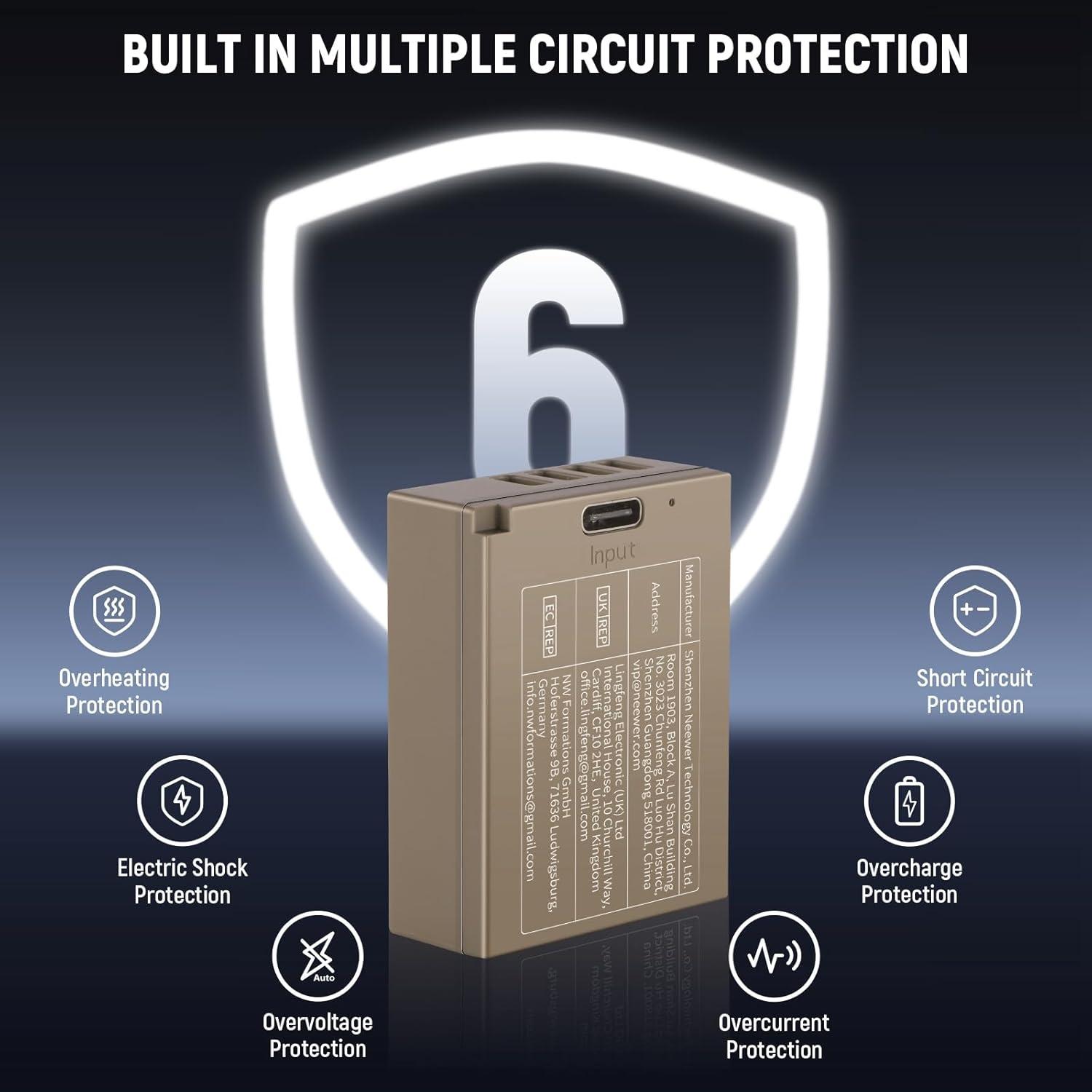 Batería Neewer TNP-W126 de 1050mAh para Fujifilm