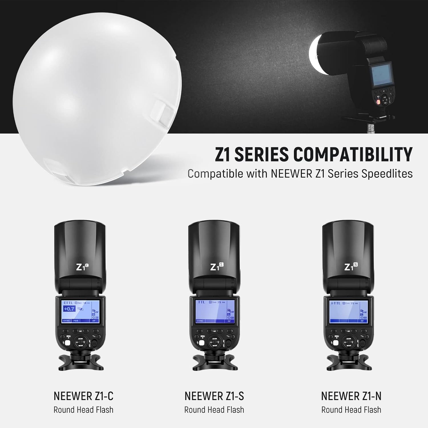 Difusor Magnético Neewer M12 para Flash Speedlite