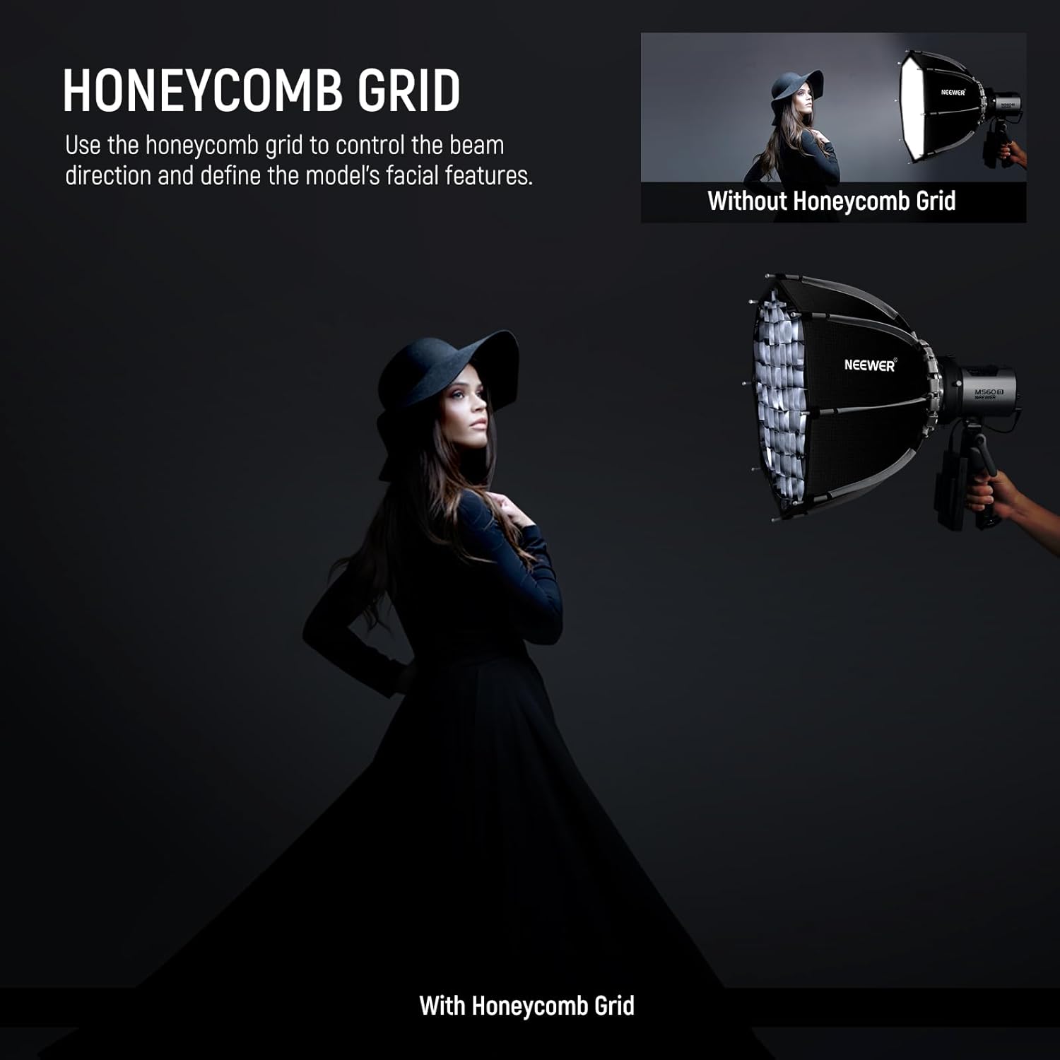 Softbox Neewer Octagonal de 45 cm con Montura Bowens