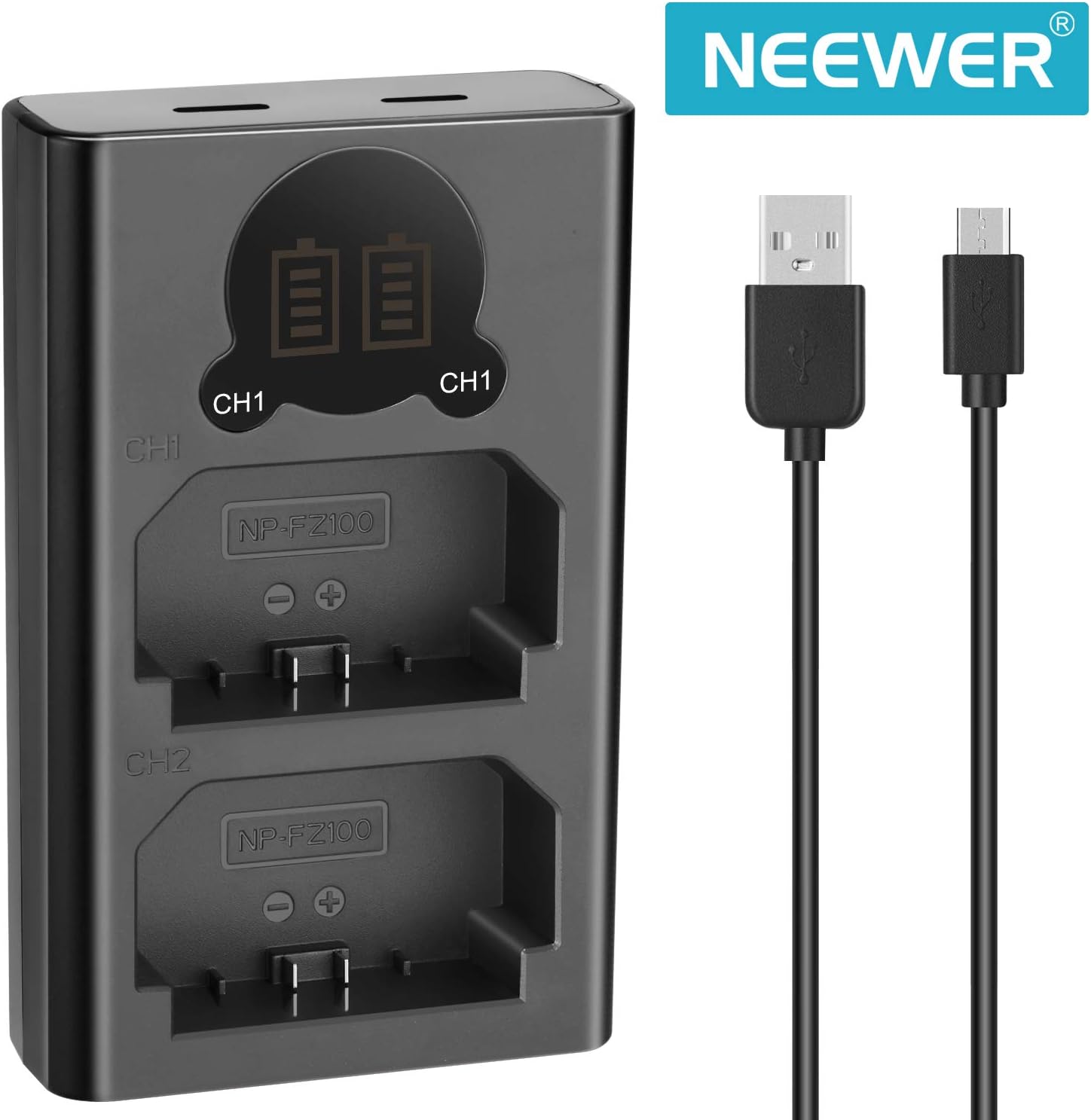 Cargador Dual USB Neewer para Baterías NP-FZ100