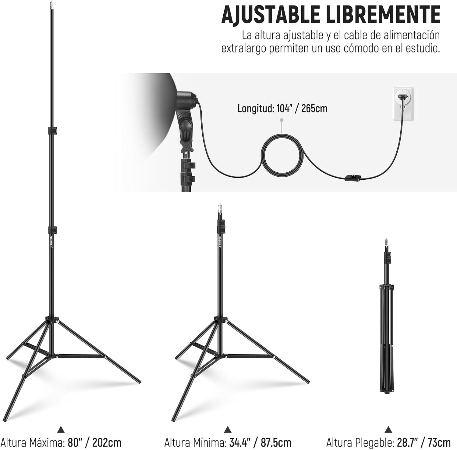 Kit Softbox LED Neewer NK300 5700K