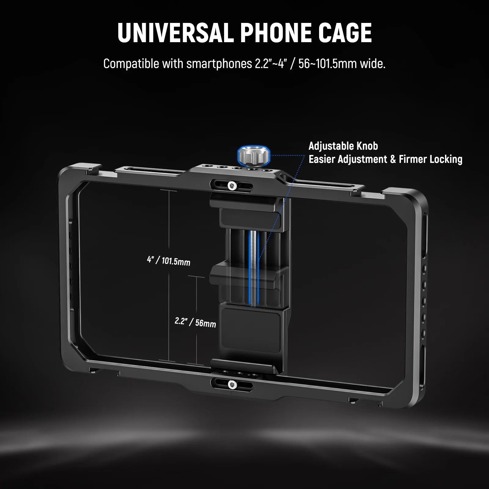 Soporte universal con jaula para teléfono Neewer PA009E