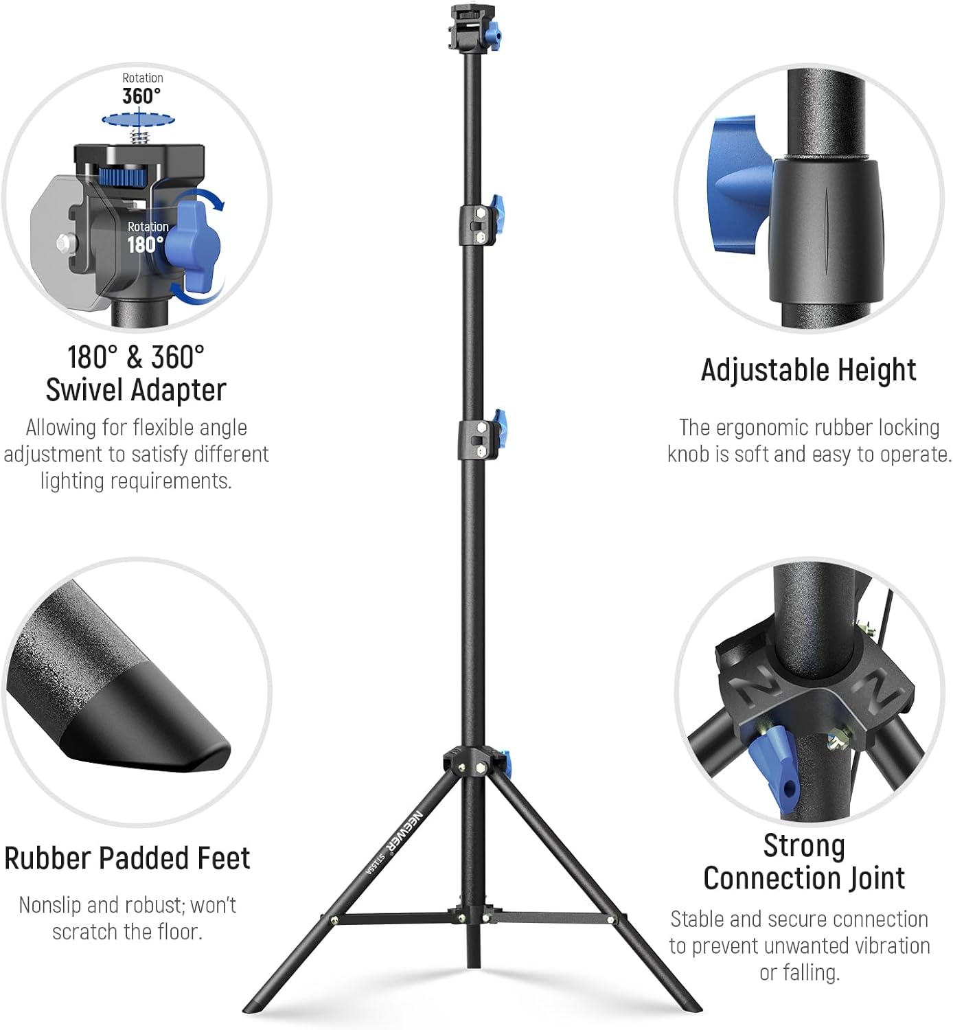 Trípode de Iluminación NEEWER de 72 a 155 cm