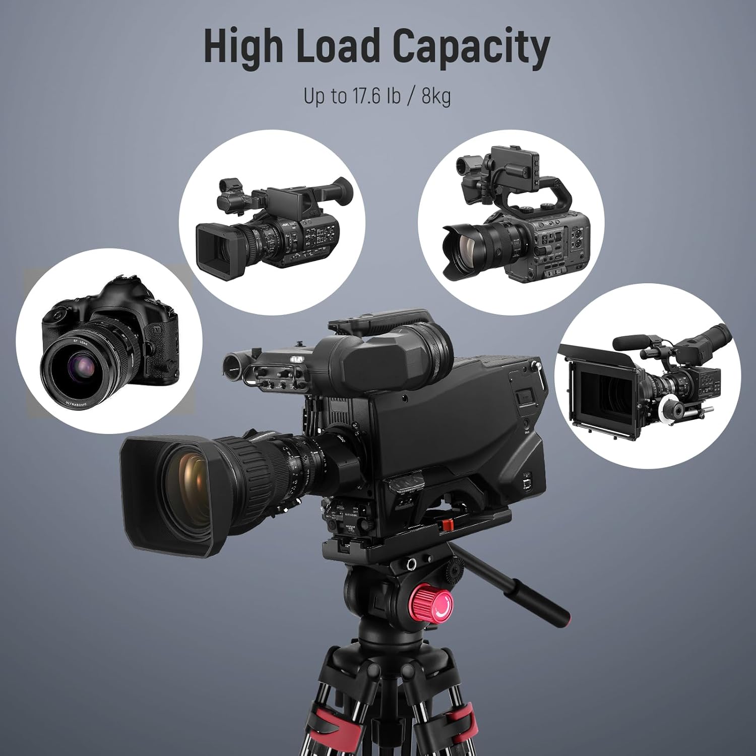 Trípode Video Neewer TP-M200 200 cm con Cabezal Fluido