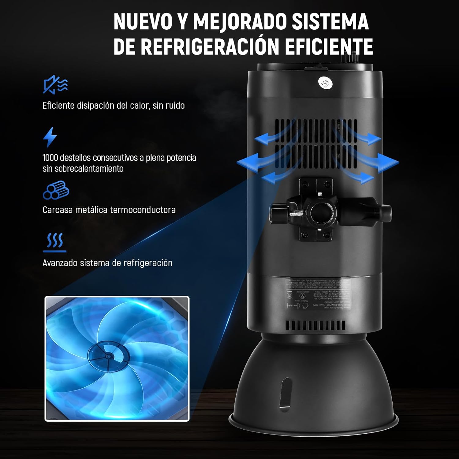 Flash Estudio Neewer S102-400W PRO con Trigger 2.4G