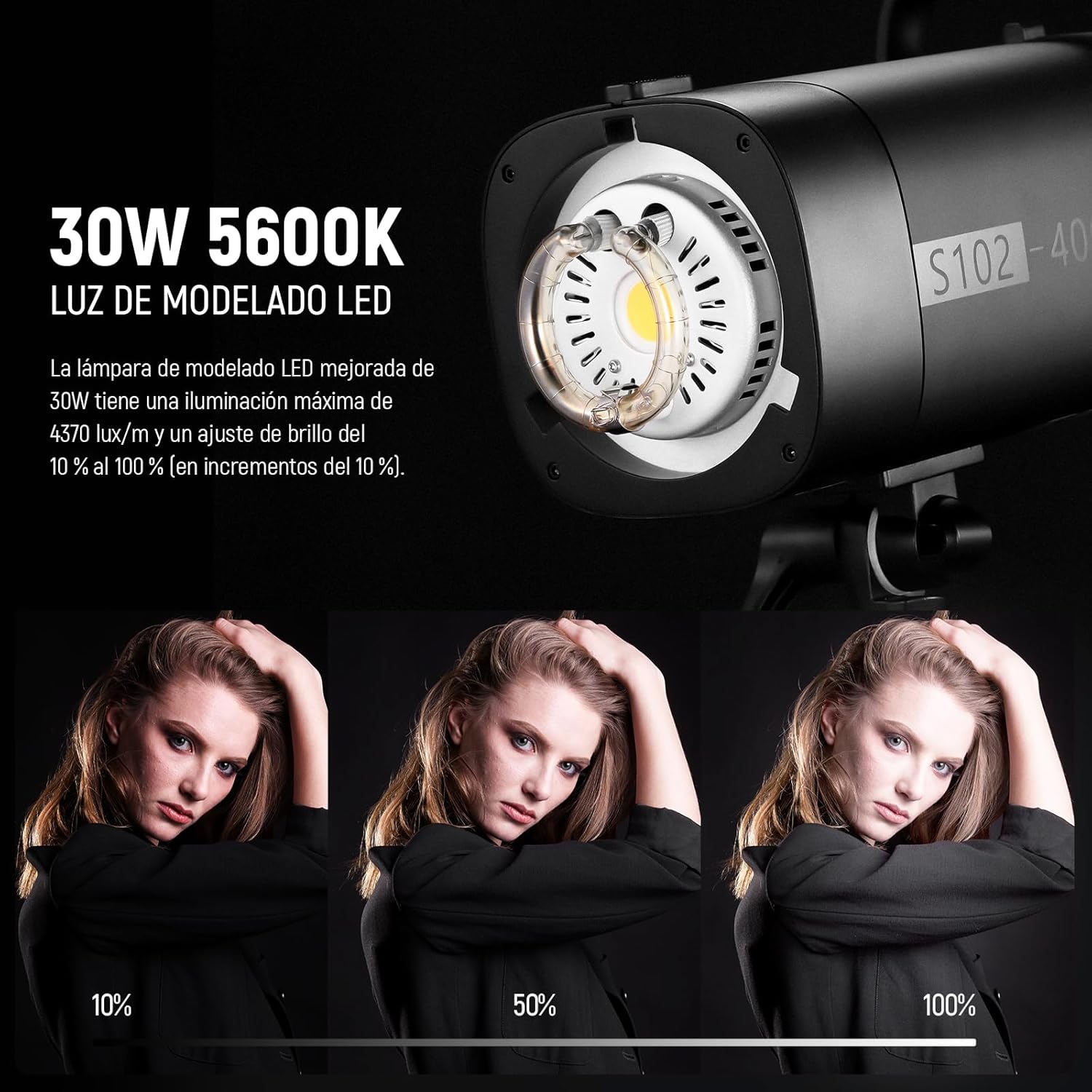 Flash Estudio Neewer S102-400W PRO con Trigger 2.4G