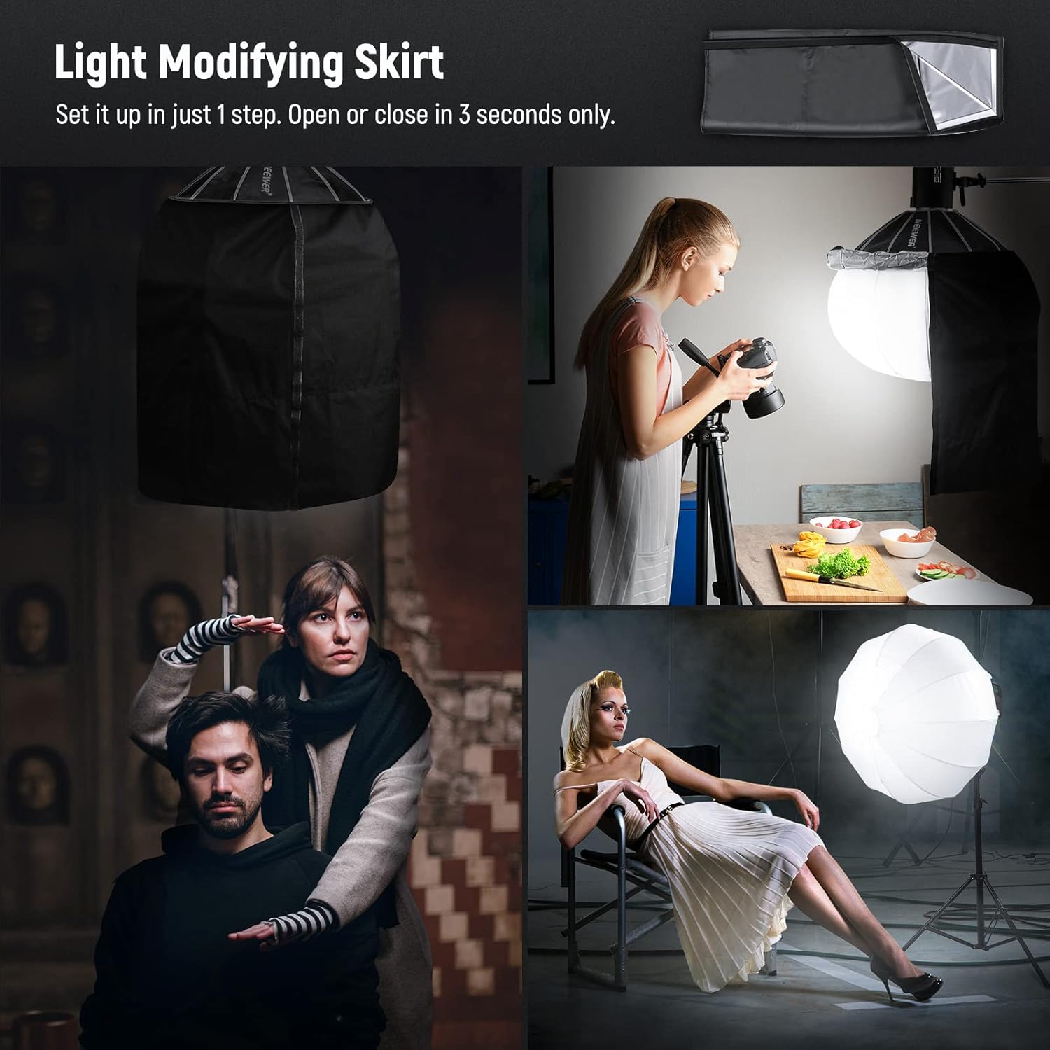 Softbox Linterna Neewer NS65L 65 cm con Montura Bowens