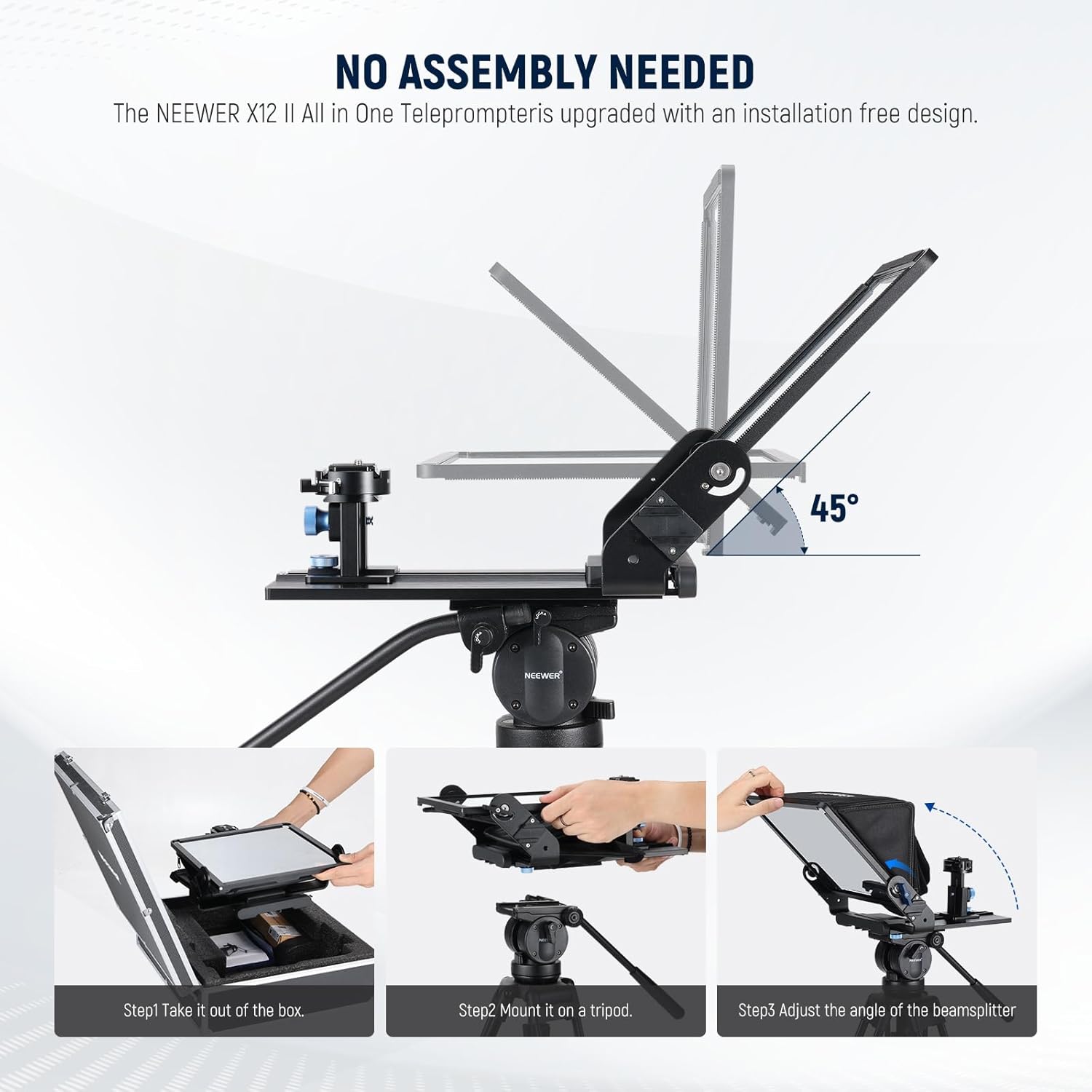 Teleprompter Neewer X12 II para Cámara y Tableta