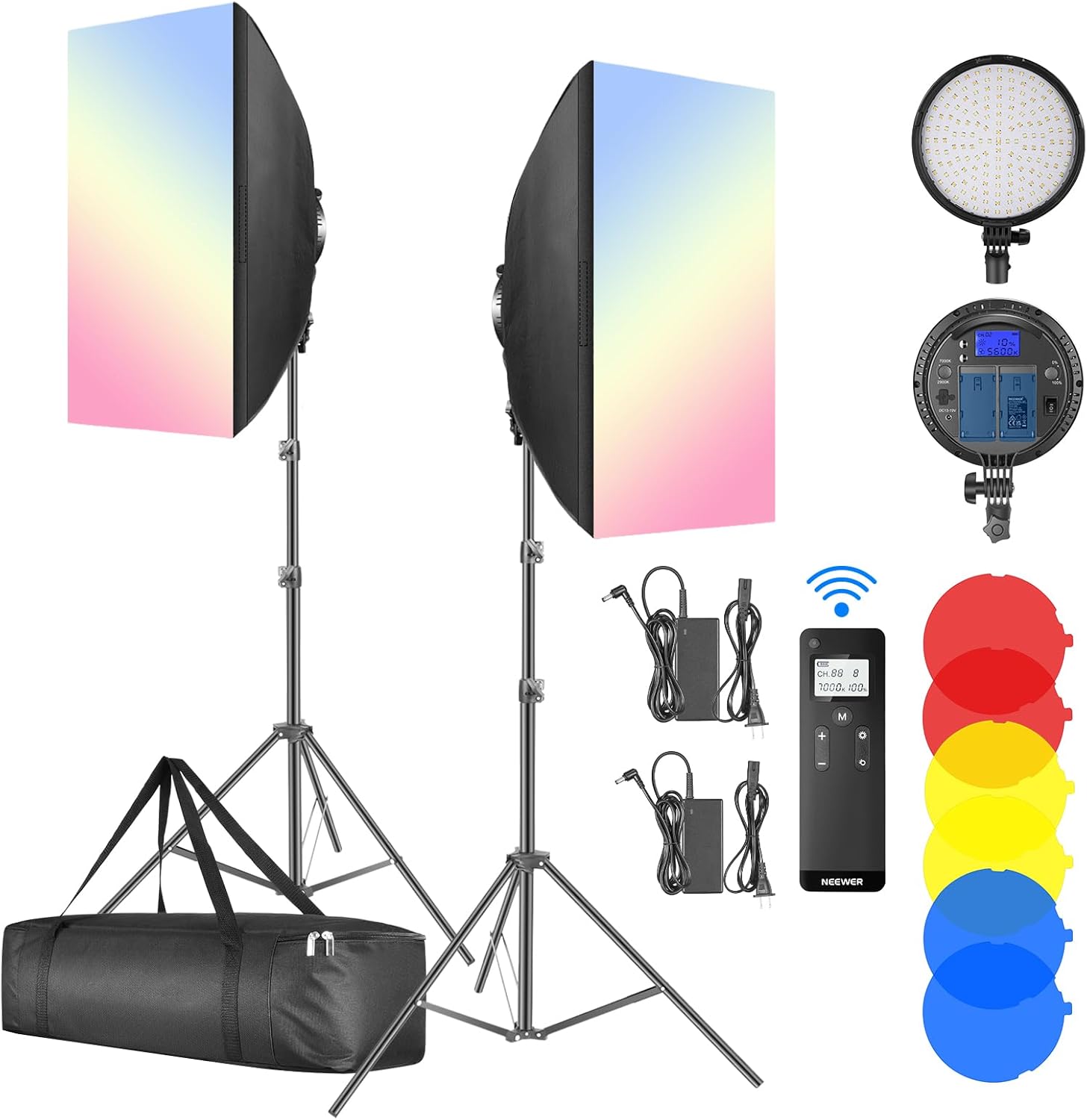Kit de Luz Led Neewer NW48 II de 48 W con Control Remoto
