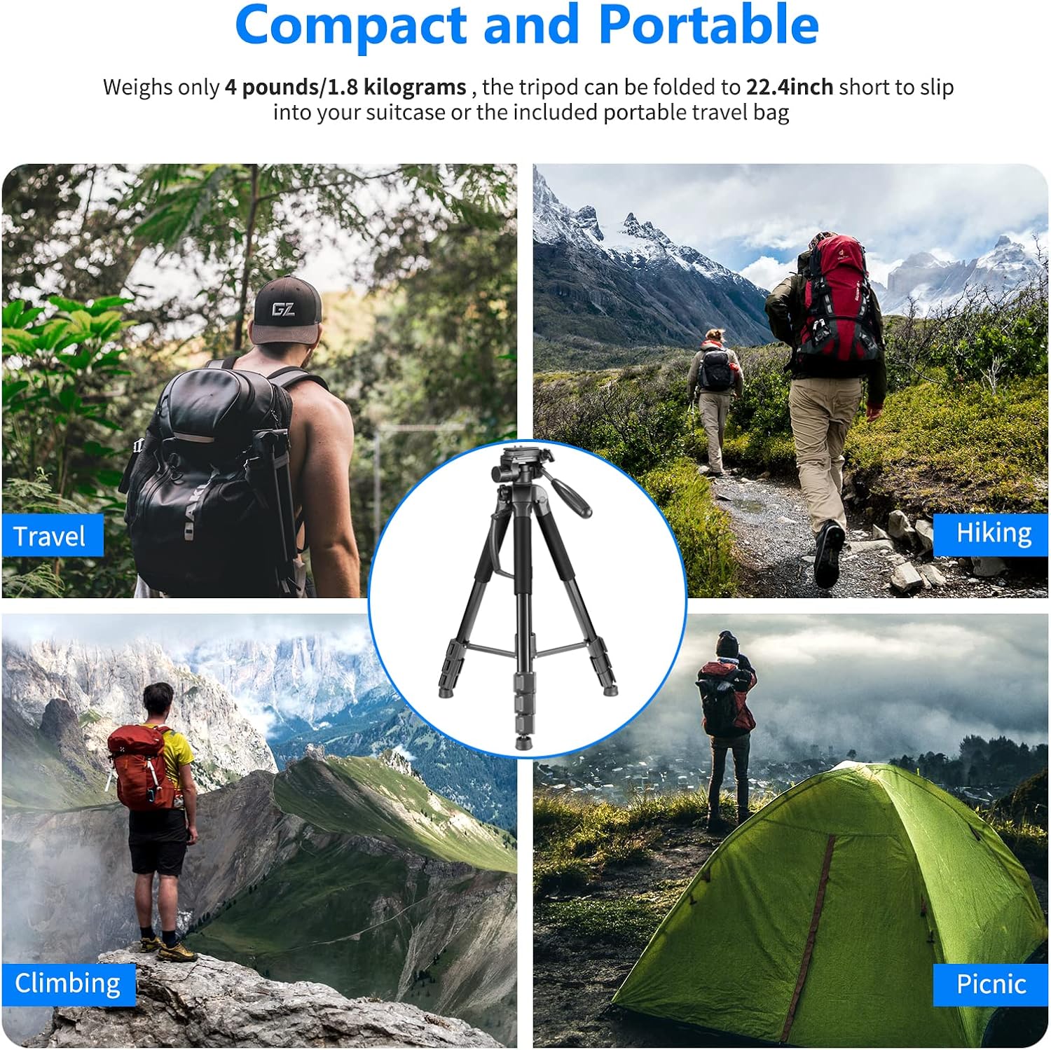 Trípode Monopod Neewer 177 cm Aleación Aluminio para Cámaras
