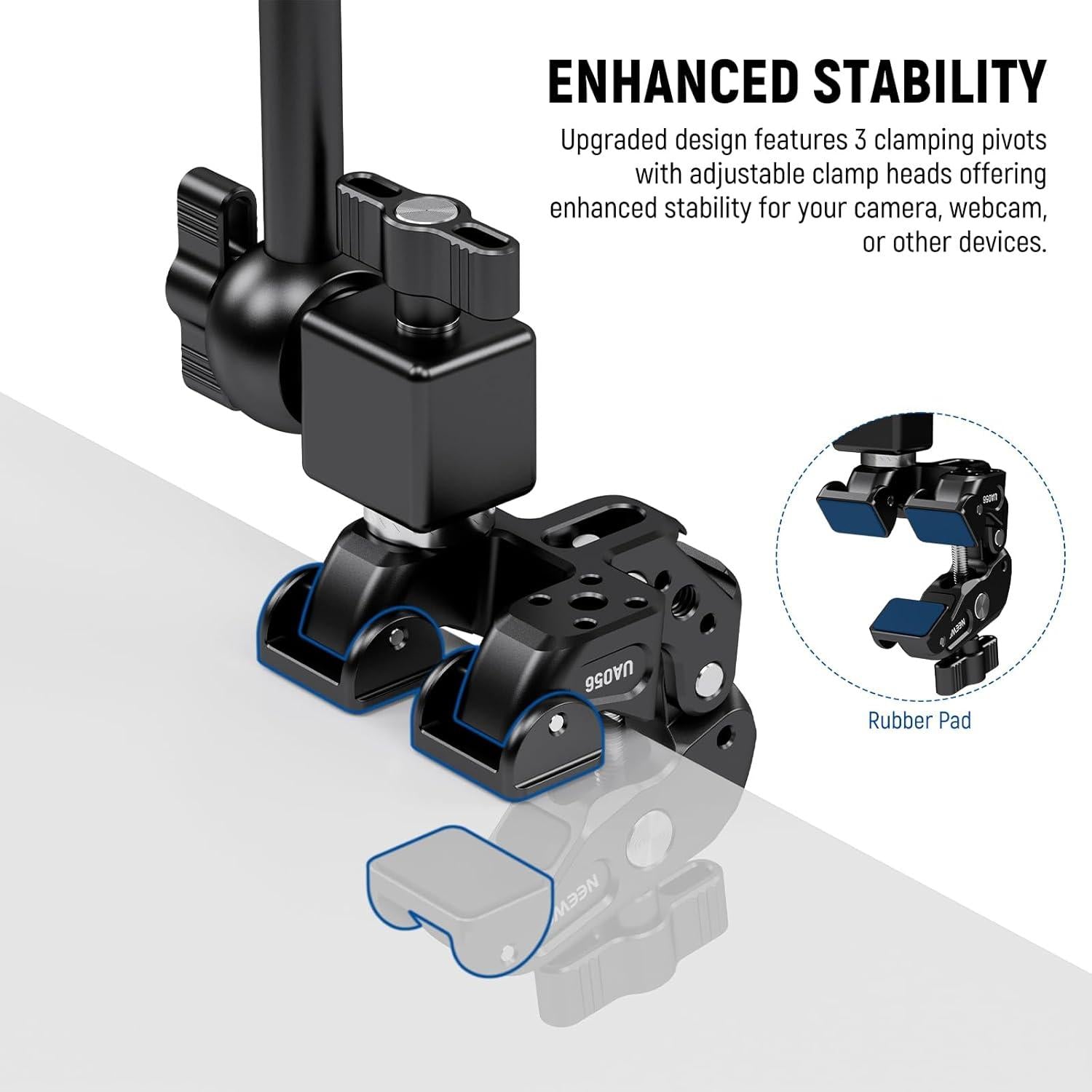 Brazo Mágico Neewer UA056 76 cm con Clamp y Soporte