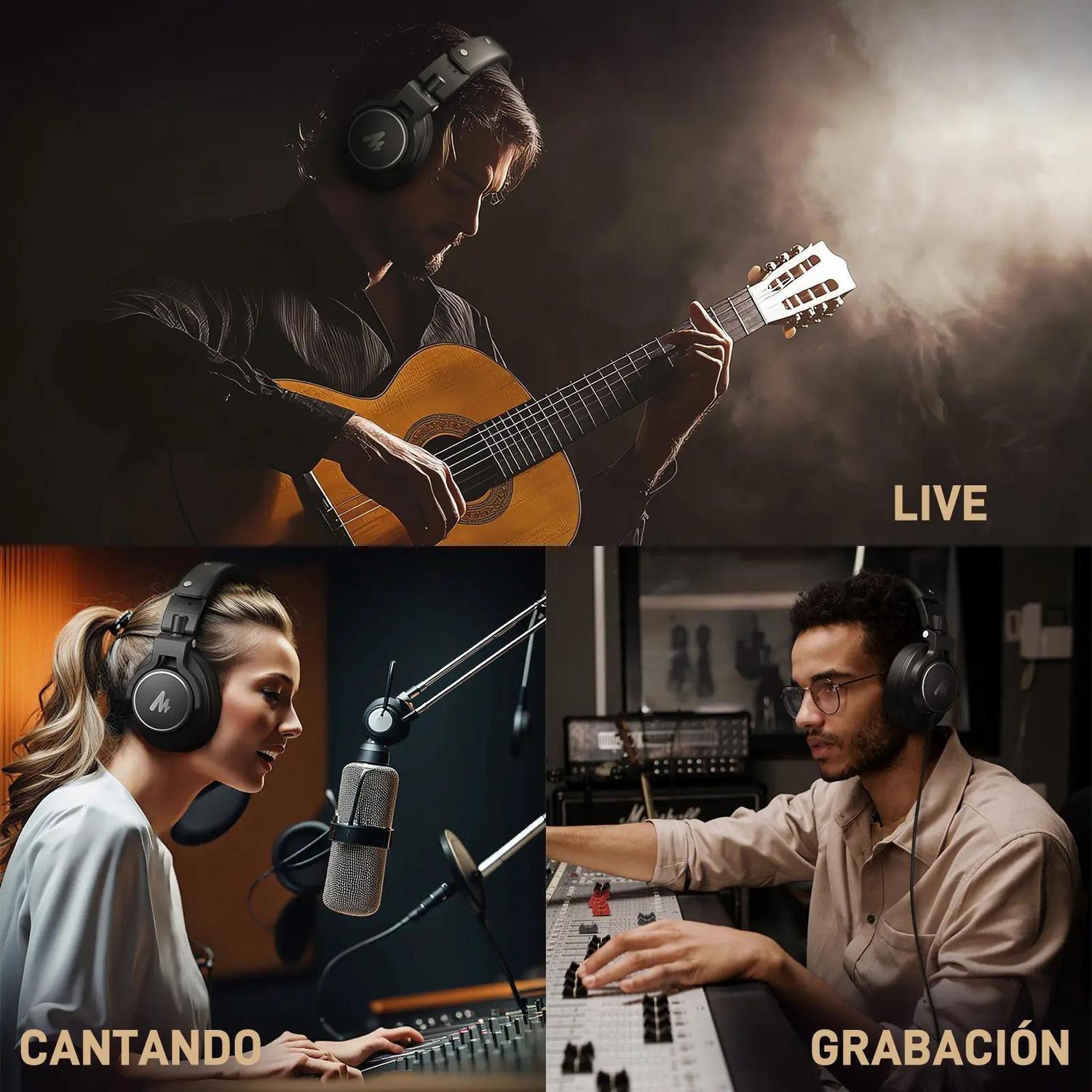 Audífonos de Estudio Maono MH700 para Monitoreo Profesional
