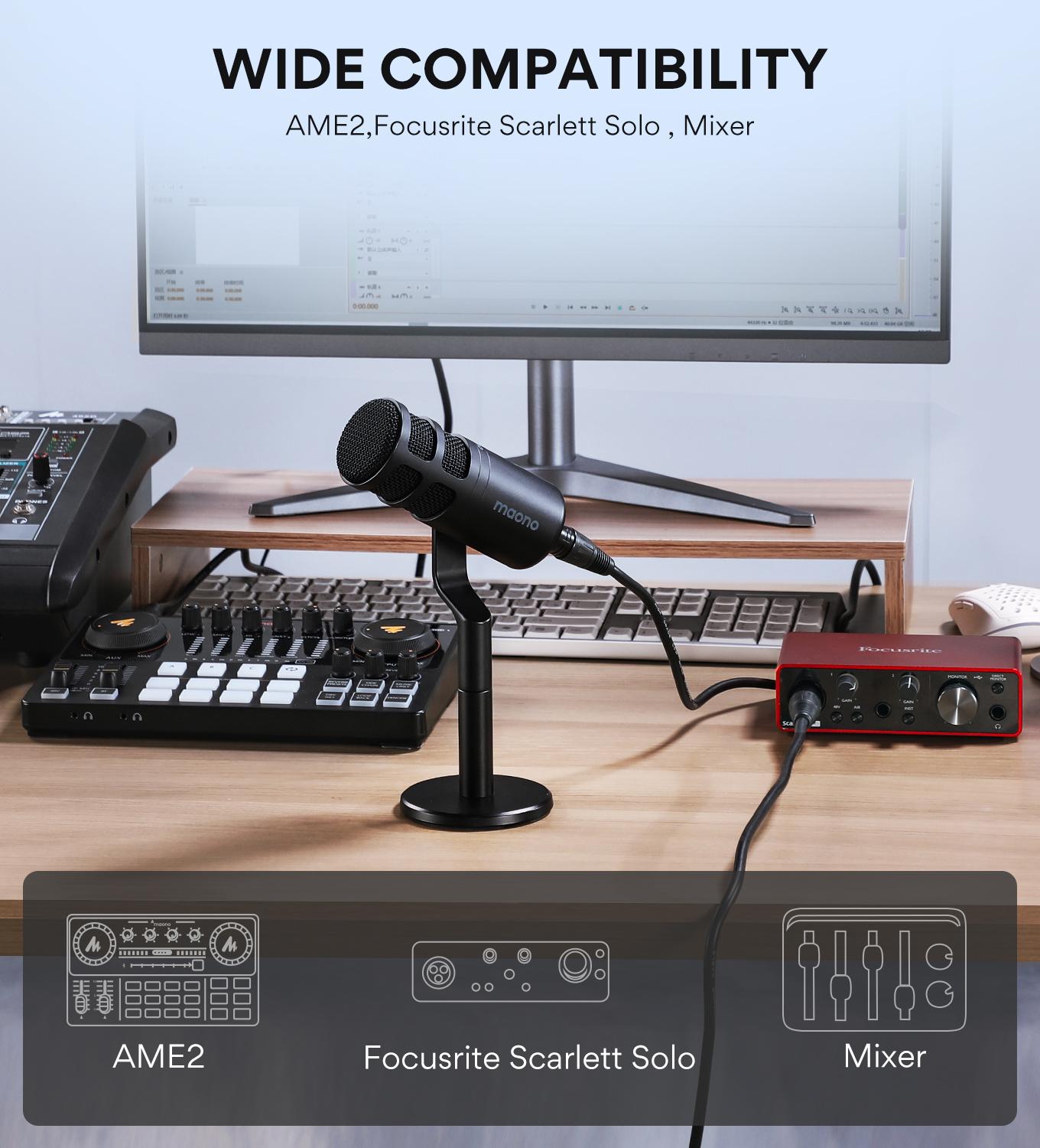 Micrófono Dinámico Maono PD100 XLR