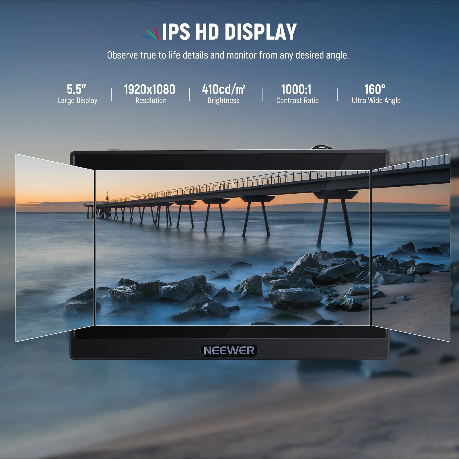Monitor de campo para cámara Neewer F500 de 5.5 pulgadas