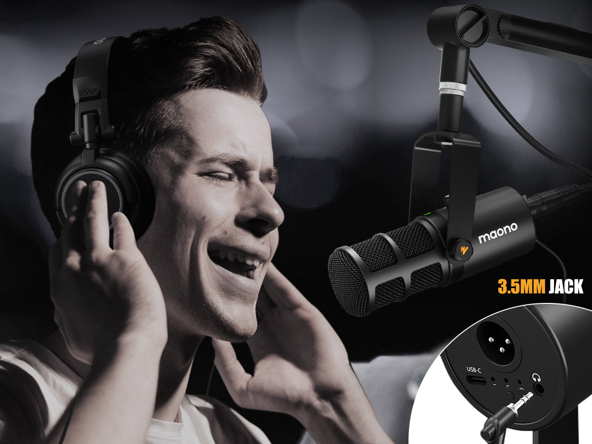 Micrófono Dinámico Maono PD400X XLR USB