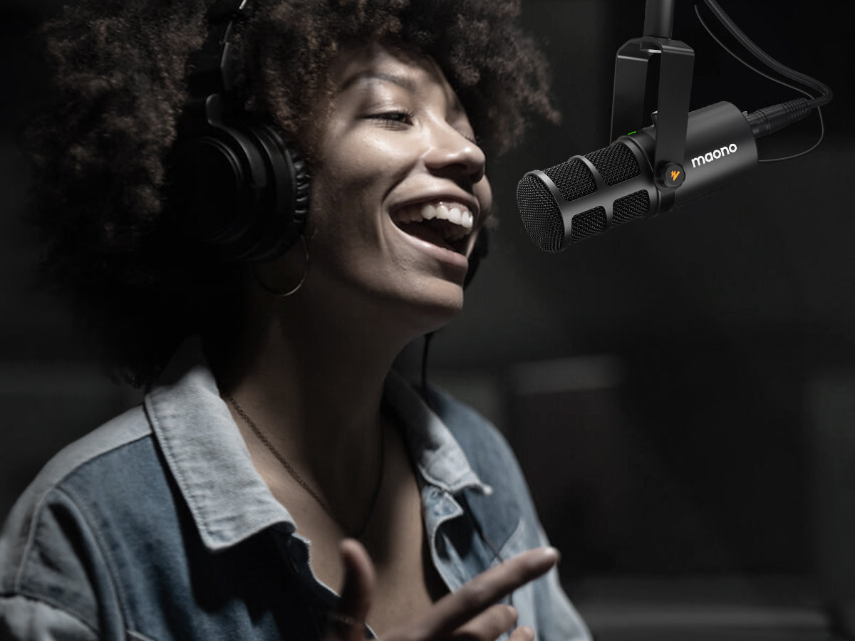 Micrófono Dinámico Maono PD400X XLR USB