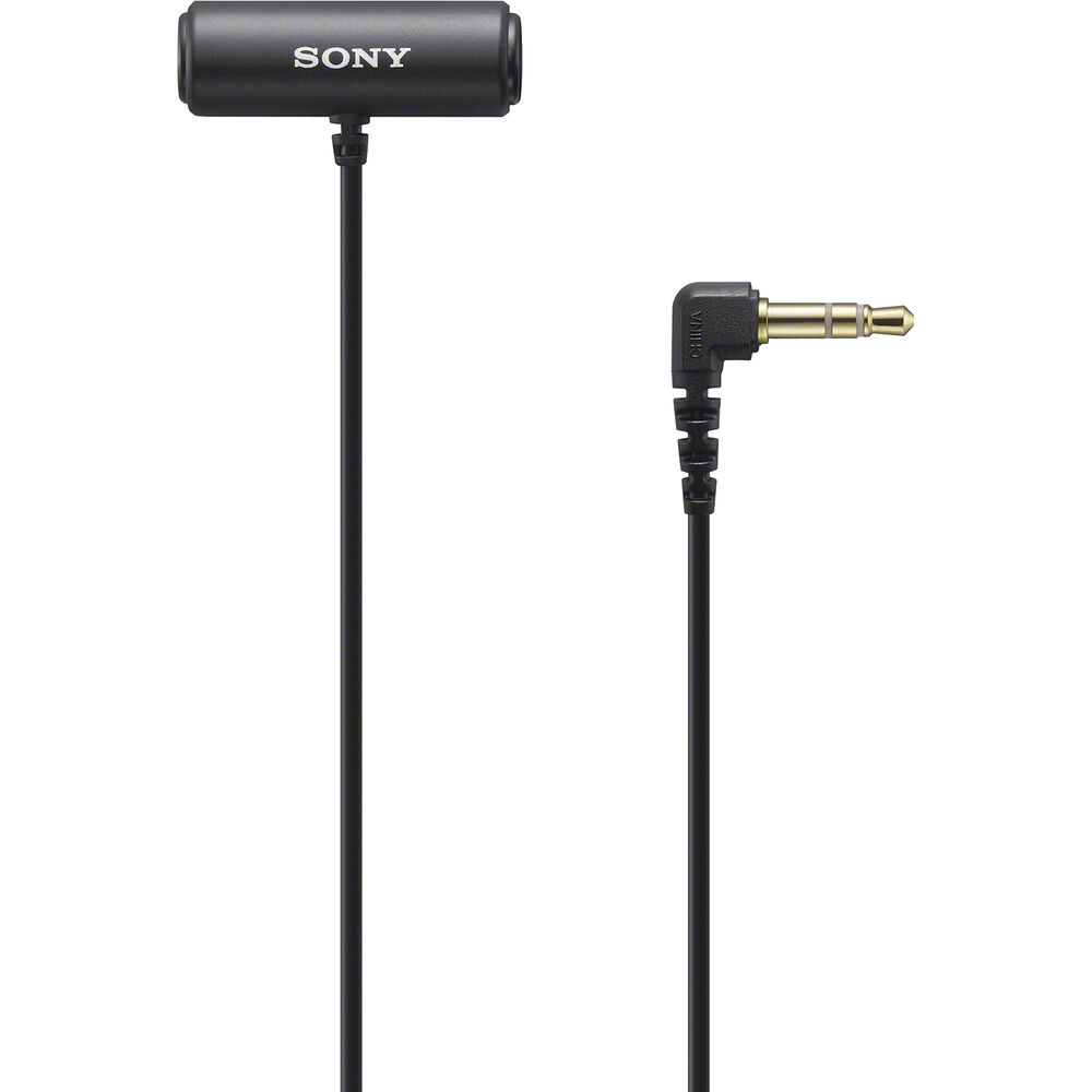Micrófono lavalier compacto Sony ECM-LV1 con conector TRS
