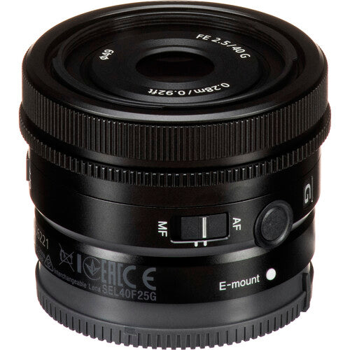 Lente Sony FE 40mm f/2.5 G