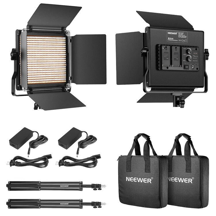 Kit LED Bicolor Neewer NL660 con 2 Luces con Soportes