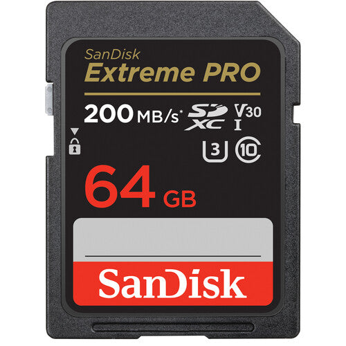 Memoria SD SanDisk 64GB Extreme PRO 200MB/S UHS-I