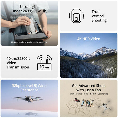 Dron Mini 3 DJI con control remoto DJI RC