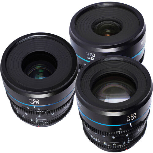 Kit de 3 lentes de cine Sirui Night Walker T1.2 S35 (Sony E)