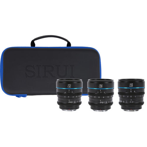 Kit de 3 lentes de cine Sirui Night Walker T1.2 S35 (Sony E)