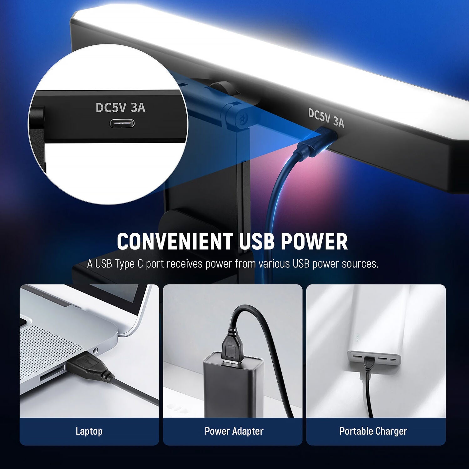 Barra de Luz Bicolor Neewer dual L10 para Monitores
