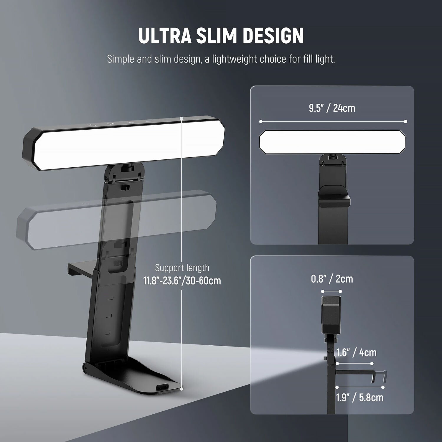 Barra de Luz Bicolor Neewer dual L10 para Monitores