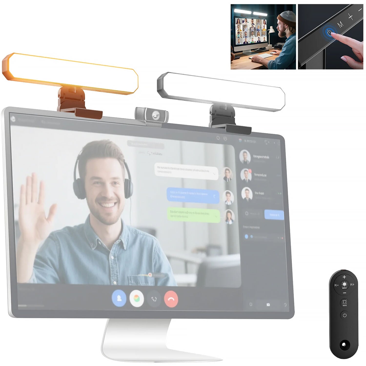 Barra de Luz Bicolor Neewer dual L10 para Monitores