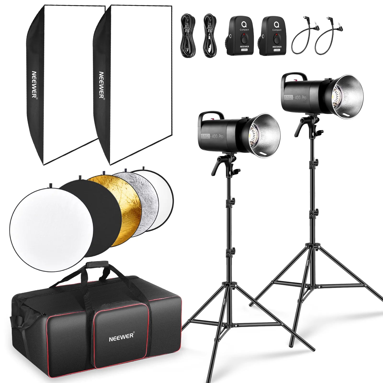 Kit de flash monolight de estudio Neewer S102-400W