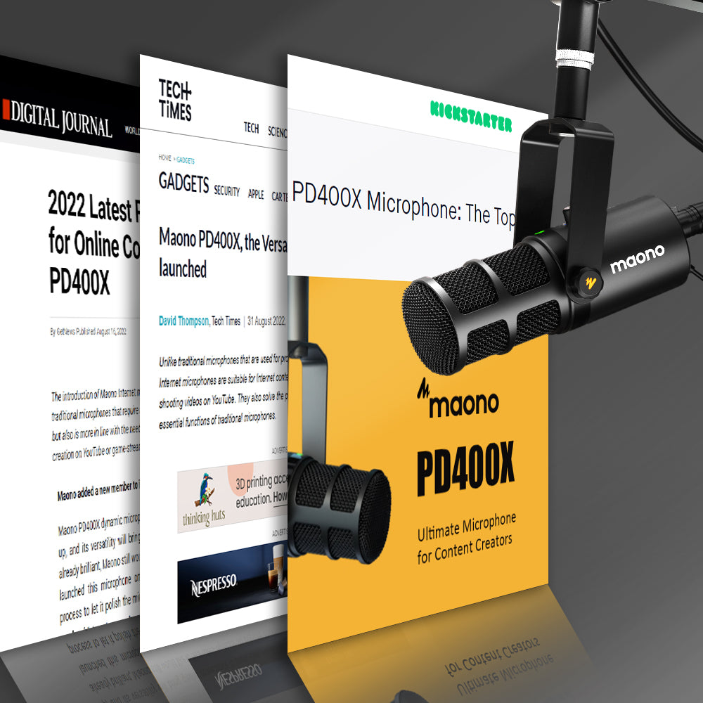 Micrófono Dinámico Maono PD400X XLR USB