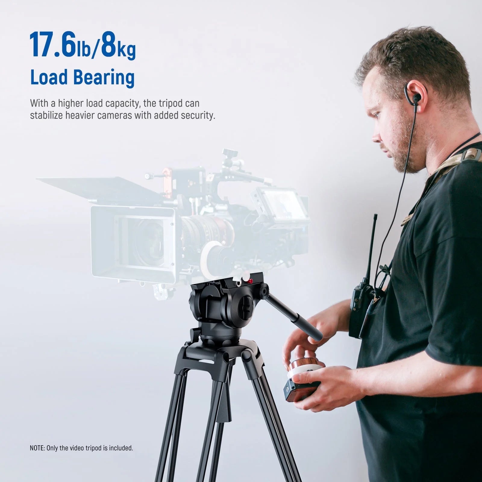 Trípode de Video Neewer TP37 187 cm Cabezal Fluido