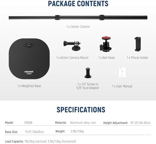 Soporte Neewer de Mesa y Piso para Proyector y Cámara